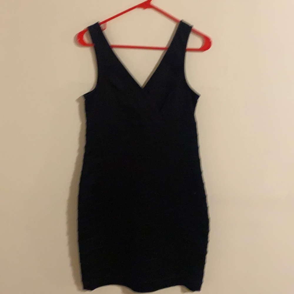 EXPRESS Heavy blue slimming dress